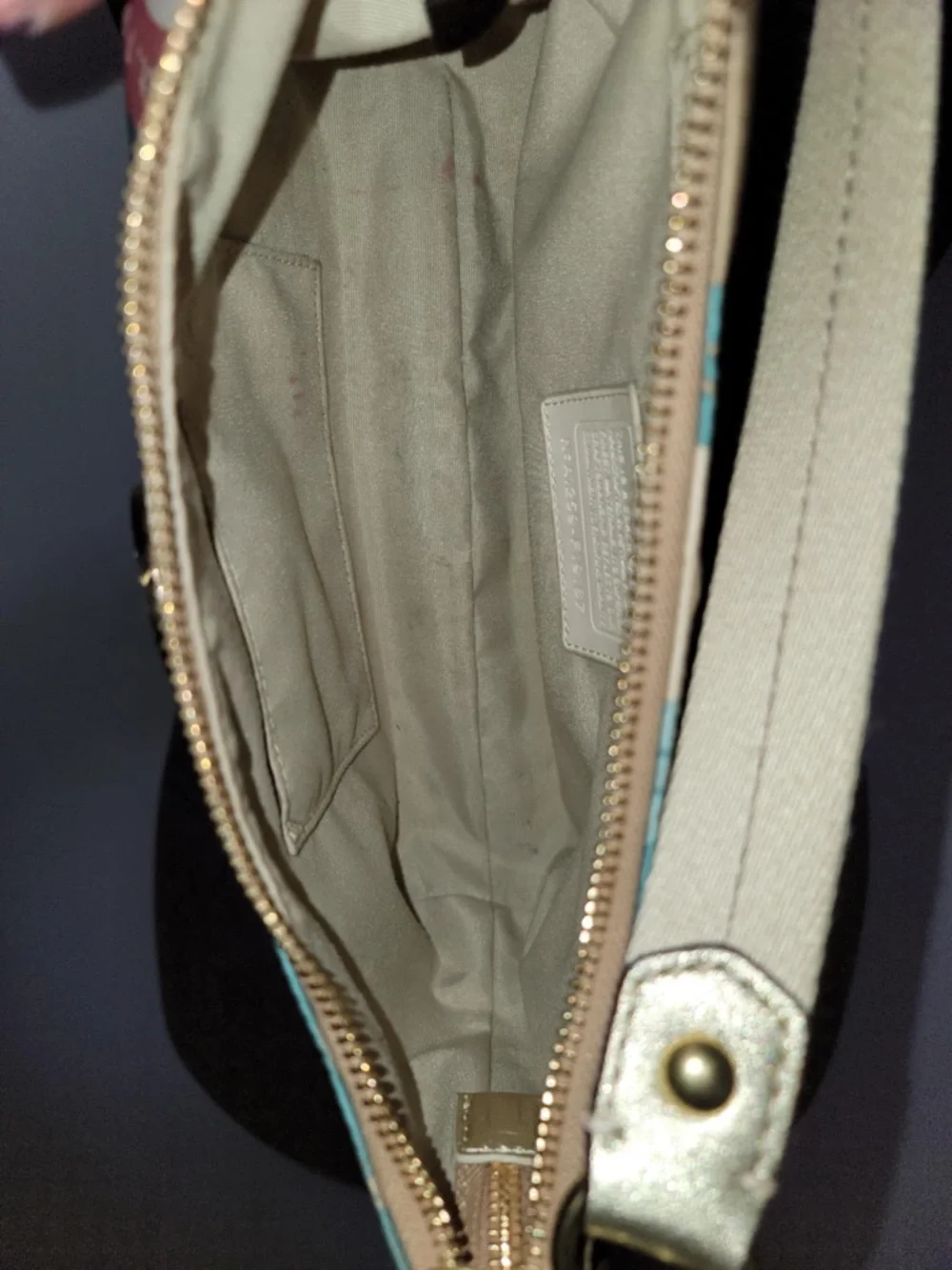 *READ* Coach Snaphead Demi Satin Shoulder Bag - Picture 8 of 14